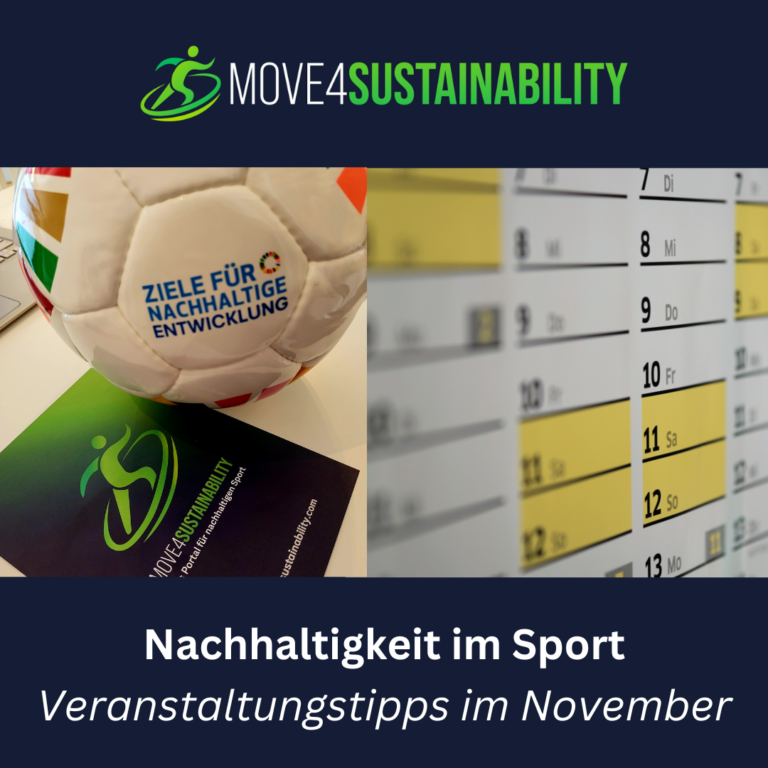 Nachhaltigkeit Im Sport: Veranstaltungen Im November - Move4sustainability